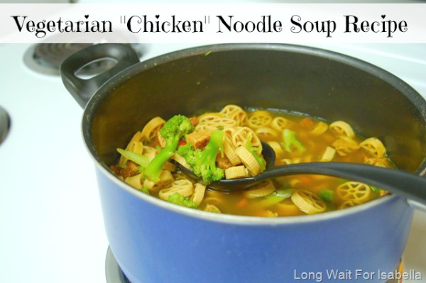 Vegetarian "Chicken" Noodle Soup Recipe
