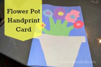 handprint flower pot card