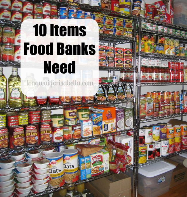Items Food Banks Need