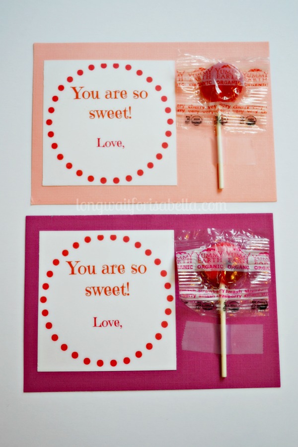 So Sweet Lollipop Card