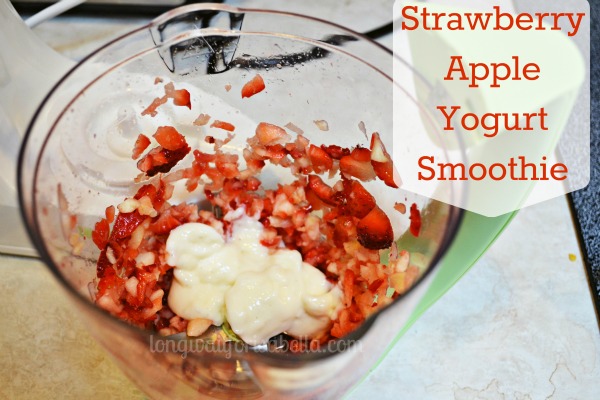 Strawberry Apple Yogurt Smoothie