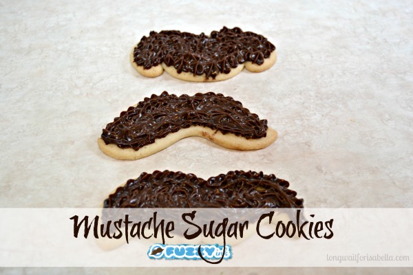 mustache sugar cookies