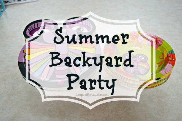 summer backyard party