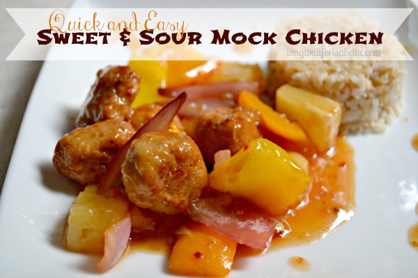 sweet and sour mock chicken