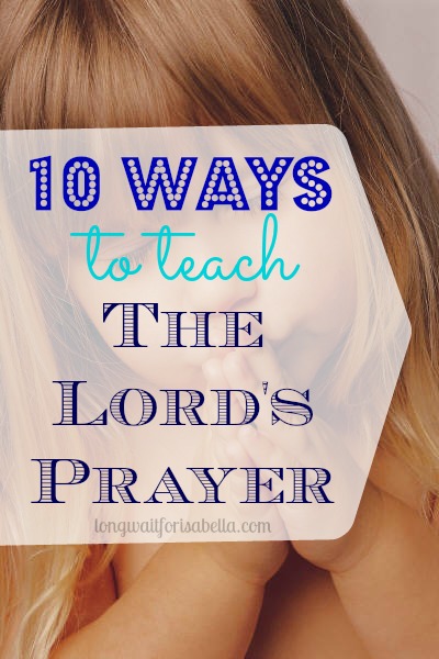 The Lords Prayer for Kids, Bible Activity, Prayer, Bible Verse