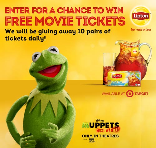 The Muppets Most Wanted Lipton Sweepstakes