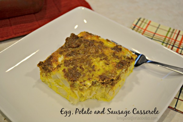 egg potato and sausage casserole 2