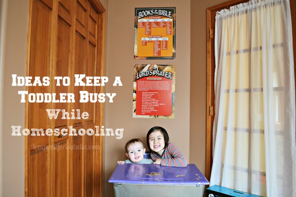 Ideas to Keep a Toddler Busy While Homeschooling