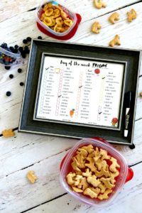 DIY Lunch Menu