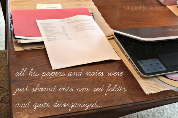 disorganized filing