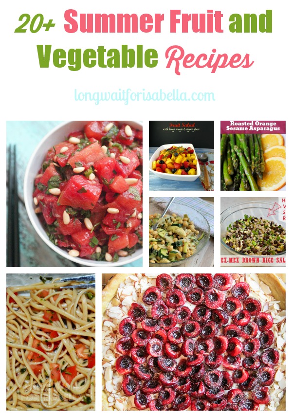 summer fruit and vegetable recipes