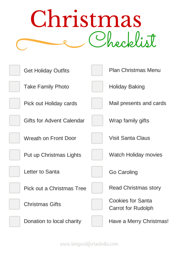 Printable Christmas Checklist Long Wait For Isabella printable-christmas-checklist-long-wait-for-isabella