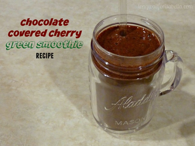 chocolate covered cherry green smoothie