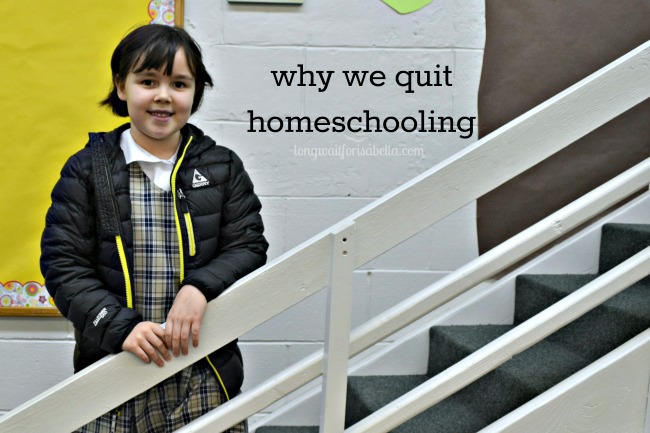 quit homeschooling