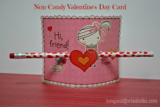 pencil valentines card