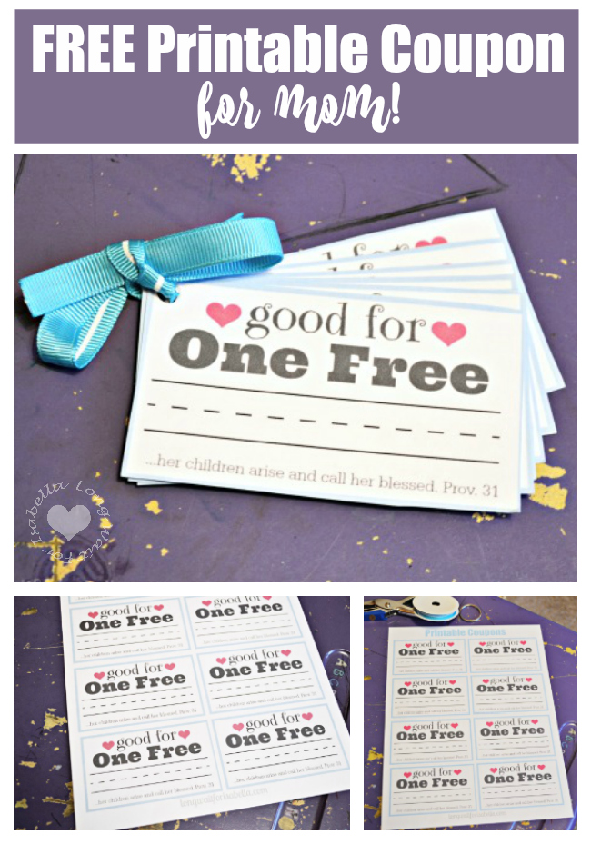 Fill in the Blank Coupon Printable for Moms