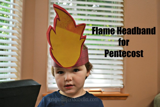 Flame Headband for Pentecost