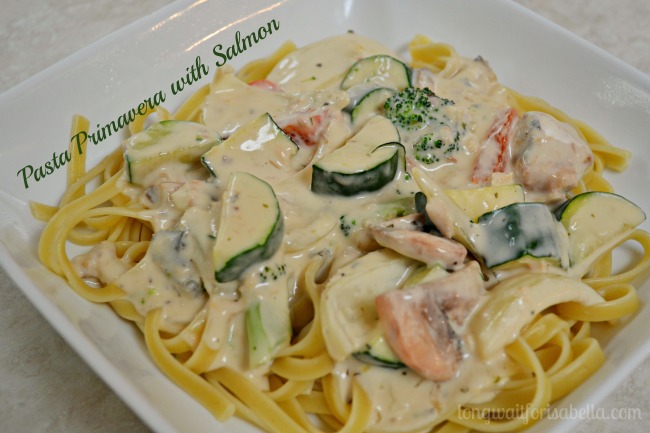 Pasta Primavera with Salmon Recipe