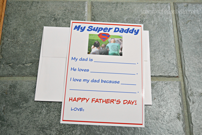 Super Father's Day Photo Card
