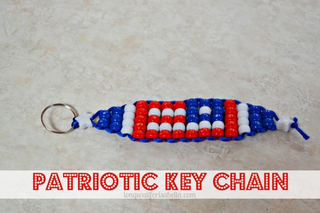 Patriotic Keychain Bead Craft