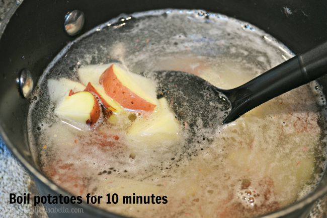 boiled potatoes