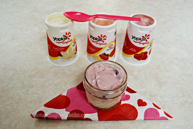 layered yoplait yogurt dessert