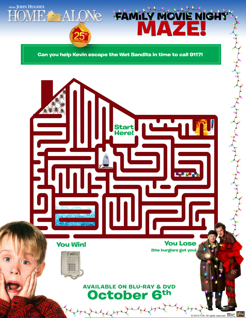 HomeAlone worksheet maze