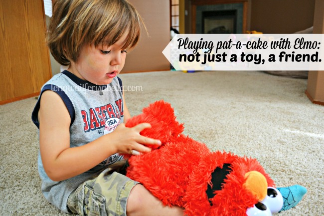 playing with Elmo