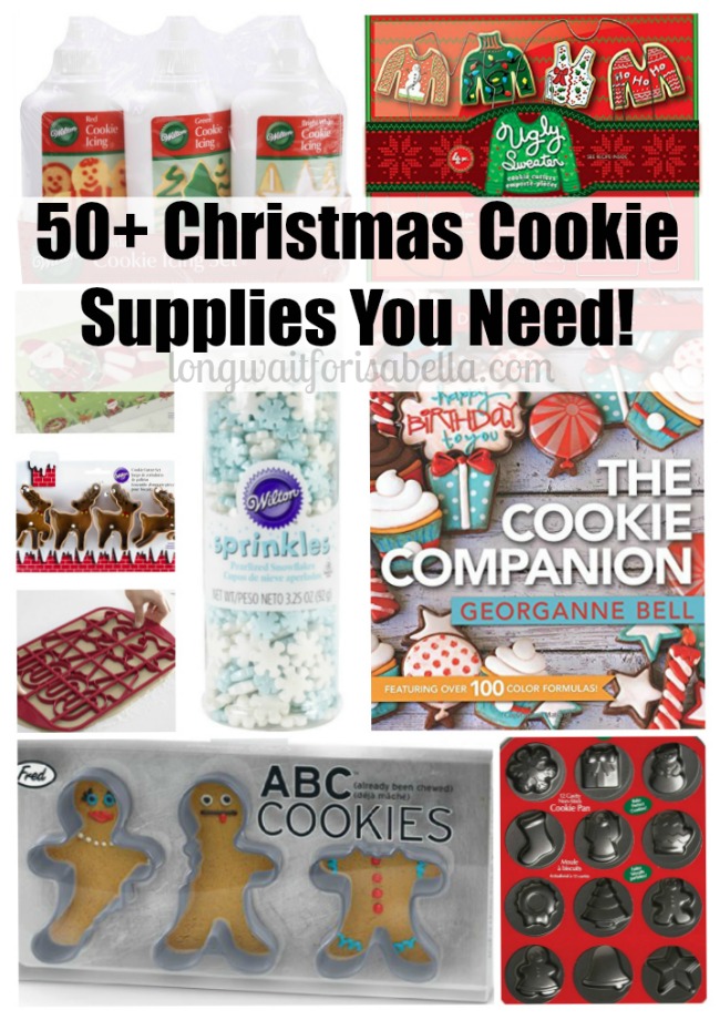 christmas cookie supplies