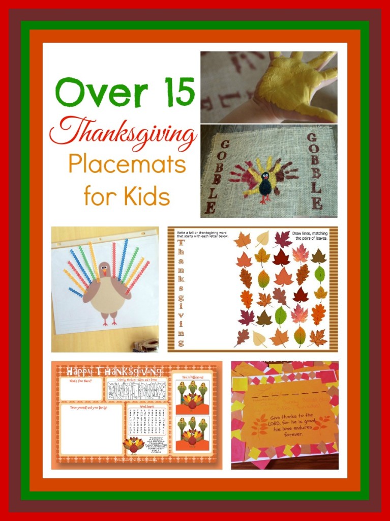 thanksgiving placemats