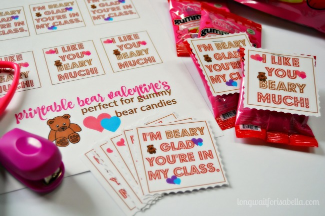 Printable Bear Valentines 3