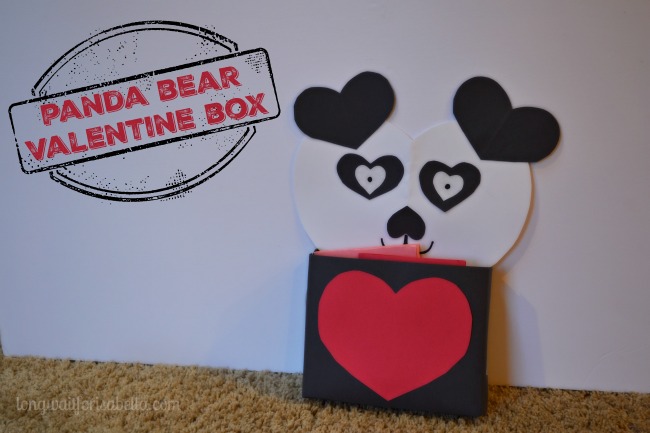 panda bear valentine box