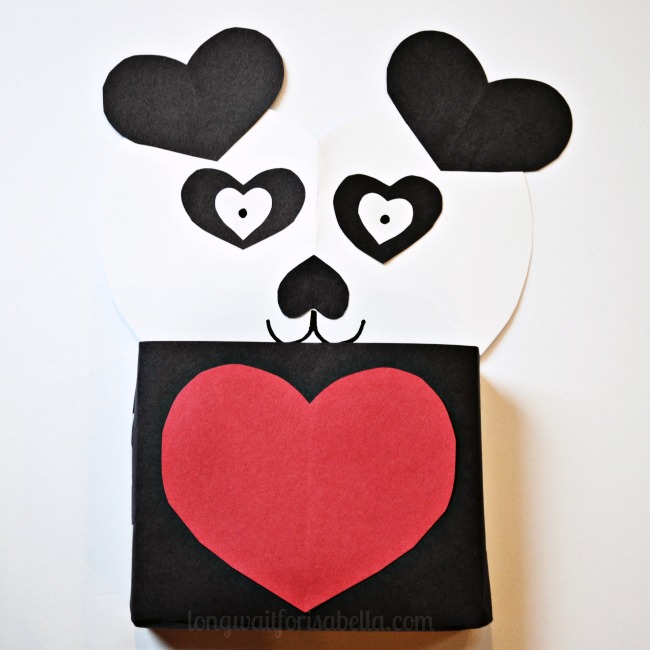 panda bear valentines box