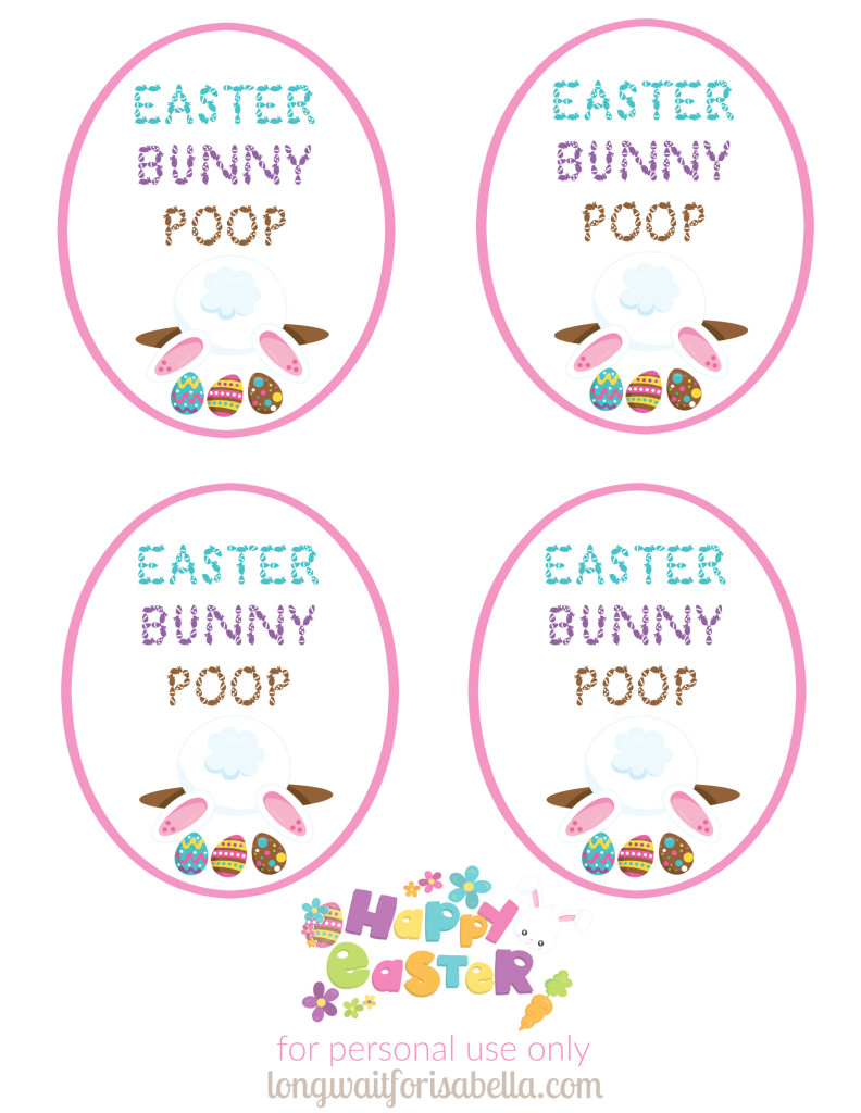 Easter Bunny Poop Printable