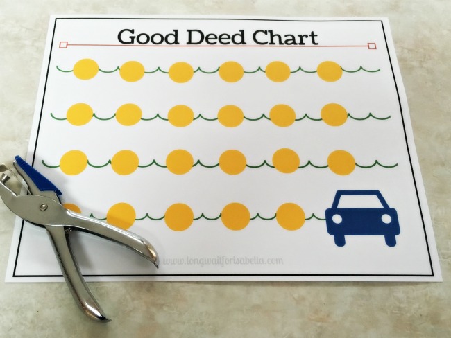 Good Deed Chart Printable