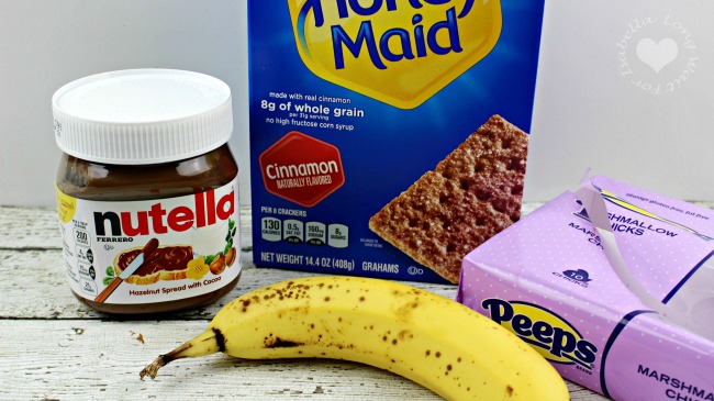 Nutella Banana Peep Smores Ingredients