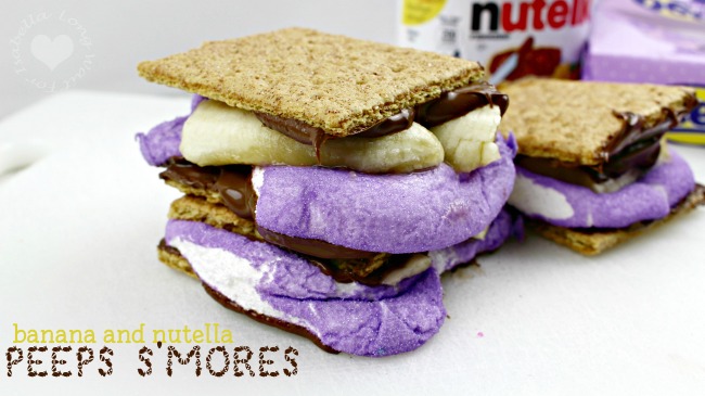 Nutella Banana Peeps Smores