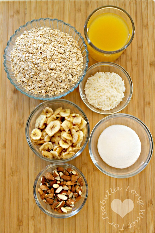 tropical granola ingredients