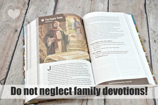Do Not Neglect Family Devotions