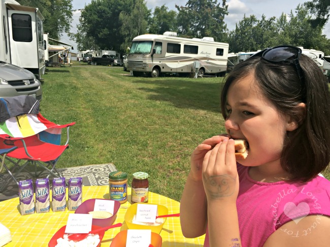 Enjoying Peanut Butter Sandwich