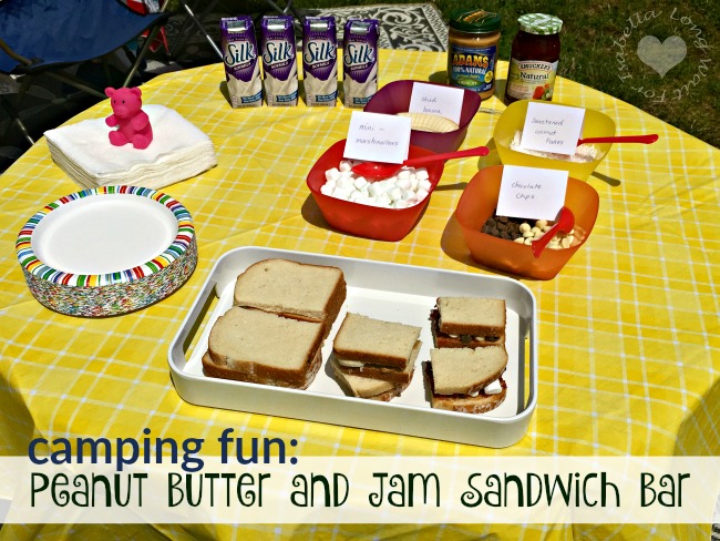 Peanut Butter and Jam Sandwich Bar