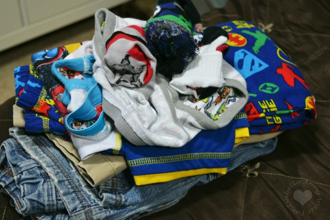Preschool Boy Laundry