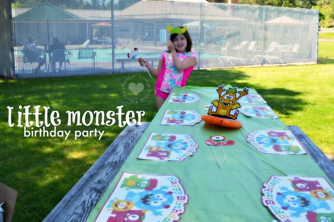 Little Monster Birthday Party Table