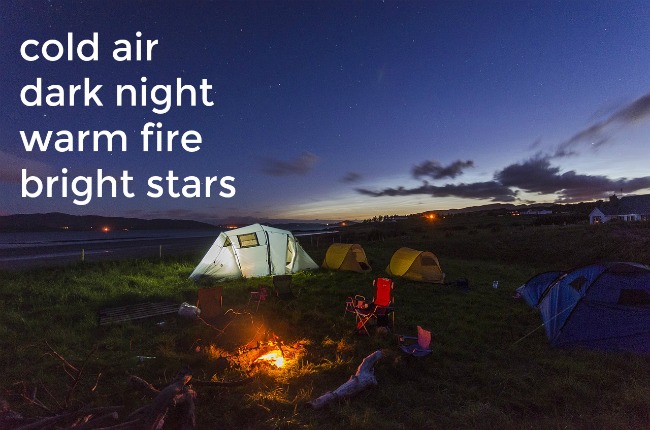 night camping quote