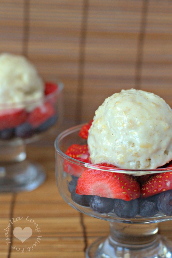 Brown Rice Ice Cream with Berries
