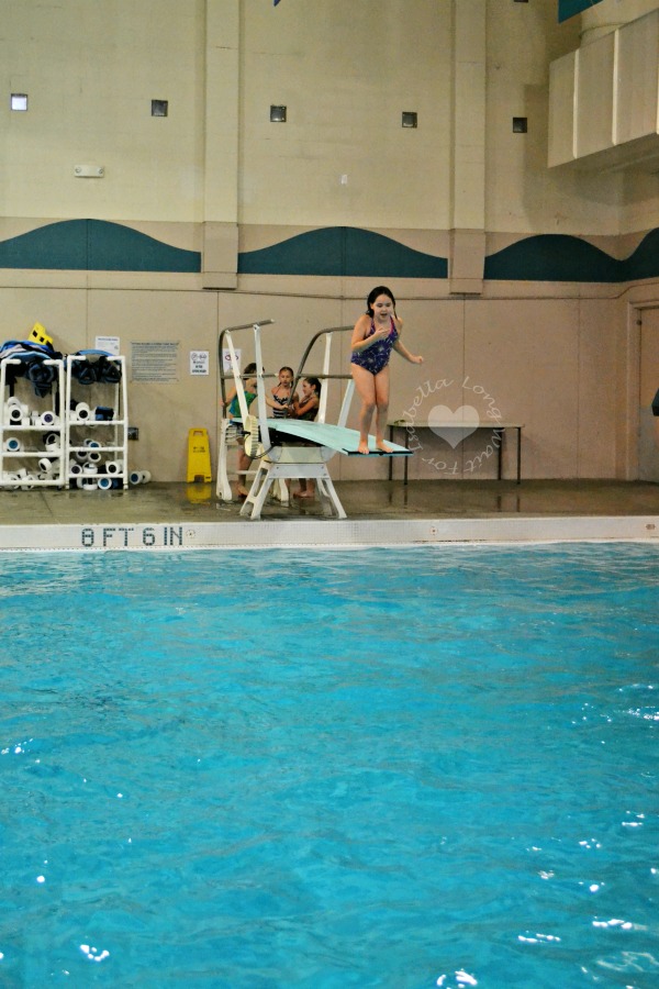 Jumping off High Dive