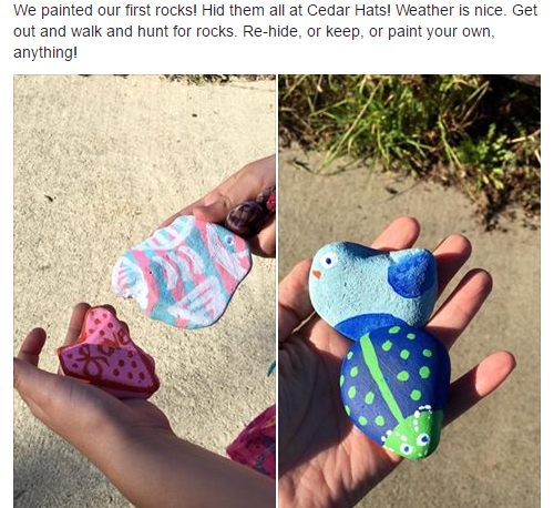 Painted Rocks Facebook Post