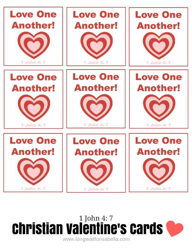Free Printable Christian Valentine's Day Cards