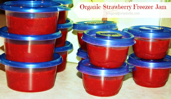 Organic Strawberry Freezer Jam Recipe