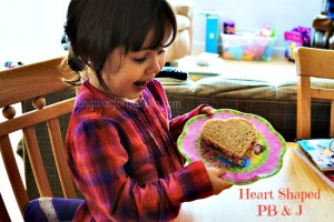 Fun Sandwich Idea: Heart Shaped PB&J